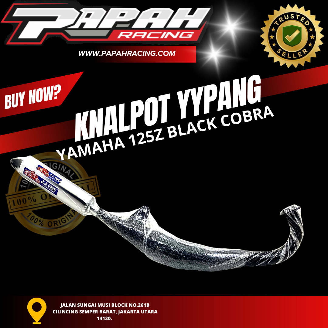 KNALPOT YYPANG YAMAHA 125Z BLACK COBRA